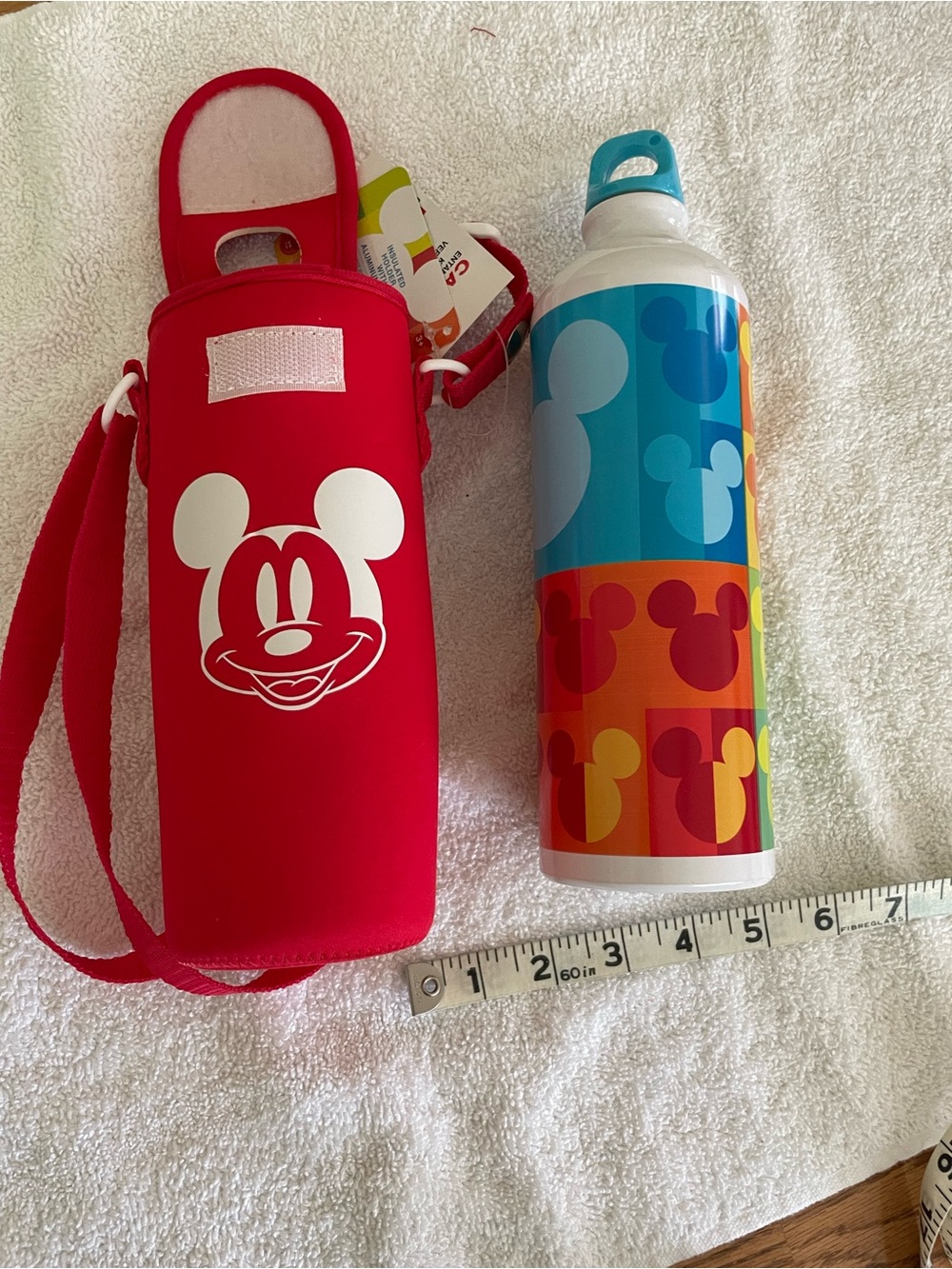 Disney Red Neoprene Bottle Sleeve with White Logo